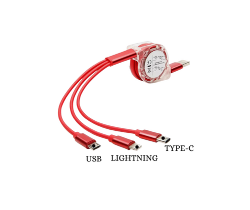 3 in 1 Charging Cable For Cars | Assorted Colors | StangCart™