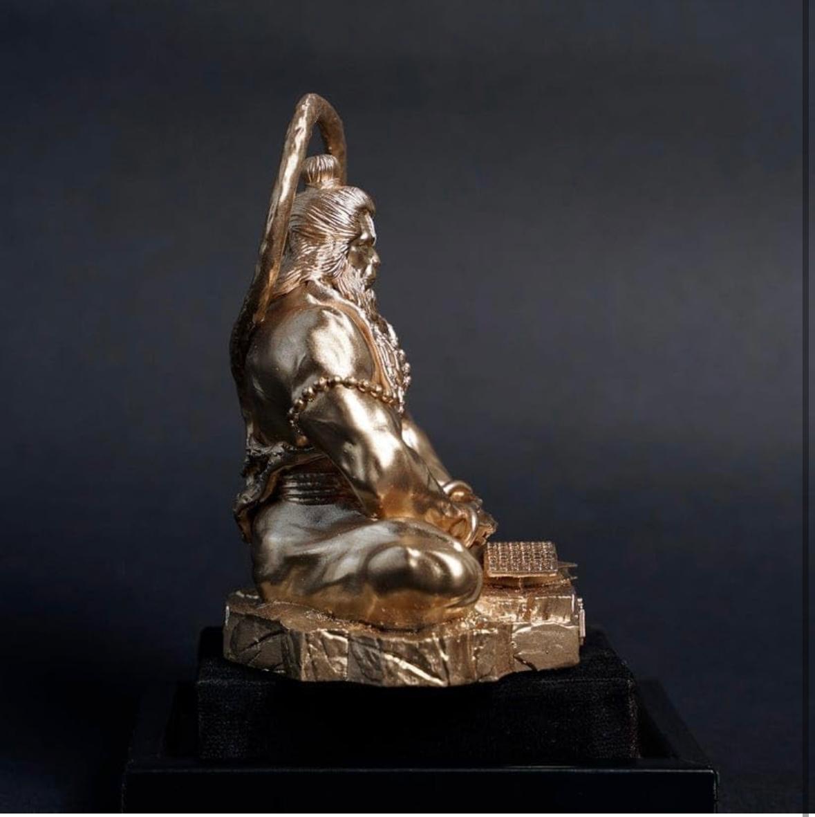 Golden Sitting Hanuman Ji | StangCart™