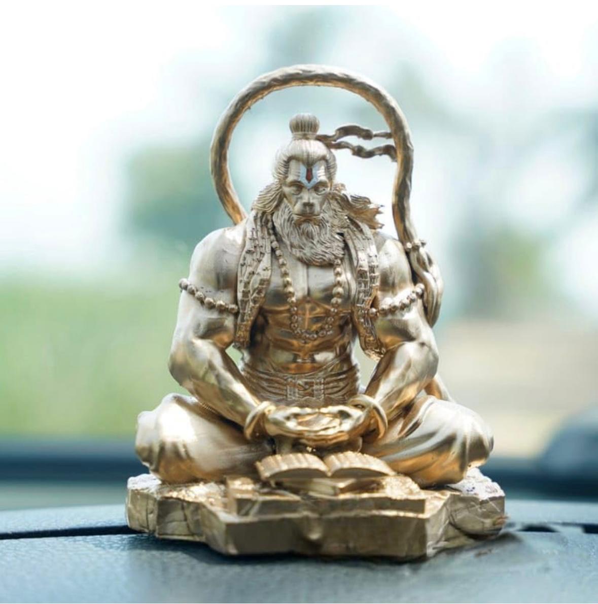 Golden Sitting Hanuman Ji | StangCart™
