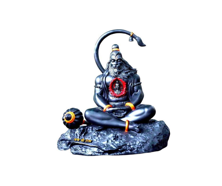 STANGKART Sitting Hanuman Ji Statue with Ram Lalla Inside Chest | StangCart™